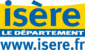Logo du Département de l'Isère bleu et jaune